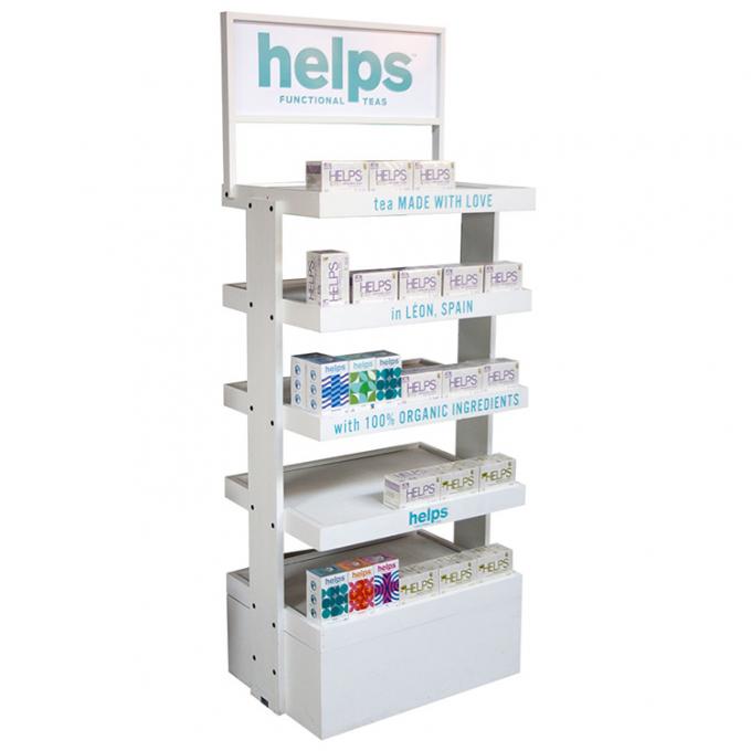 Supermarket Ahşap Ekran Rack Yüz Temizleyici Deri Bakım Ürünü 6