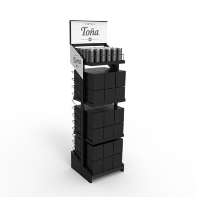 Özelleştirilmiş Autolift Stil Ekran Standı Metal Vitrin Alkollü İçecek için Pragmatik Şarap Rafı