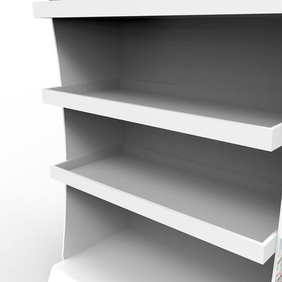 Sağlık Ürünleri İçin 6 Katmanlı Kozmetik Teşhir Standı Ahşap Eczane Teşhir Standı