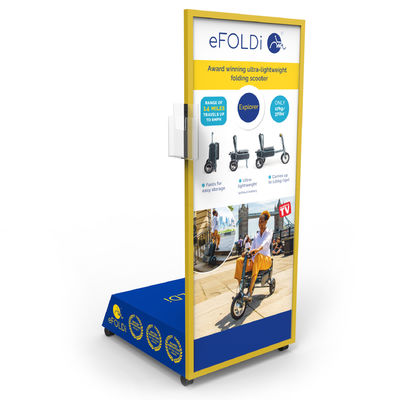 Meşe Elektrikli Bisiklet Standı Elektrikli Scooter Perakende Mağazası İçin Stand Ekranı