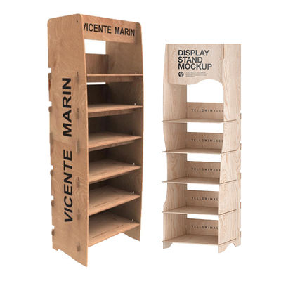 Kişiselleştirilebilir Elektronik Ürün Ekran Rackları Ticari Süpermarketler İçin Plywood Raflar